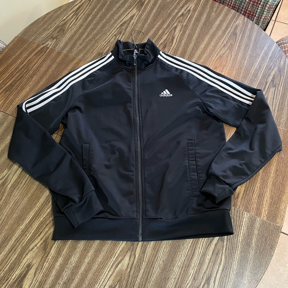 Adidas Black Windsuit Jacket Size Medium